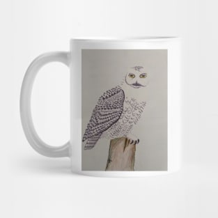 Snowy Owl on Post Mug